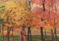 automne Konstantin Somov bois arbres paysage